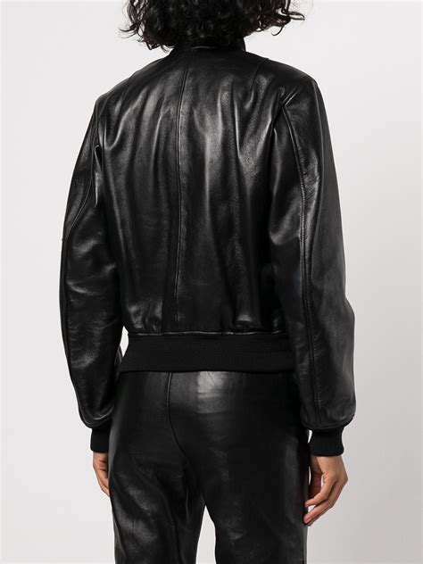 saint laurent lambskin bomber.